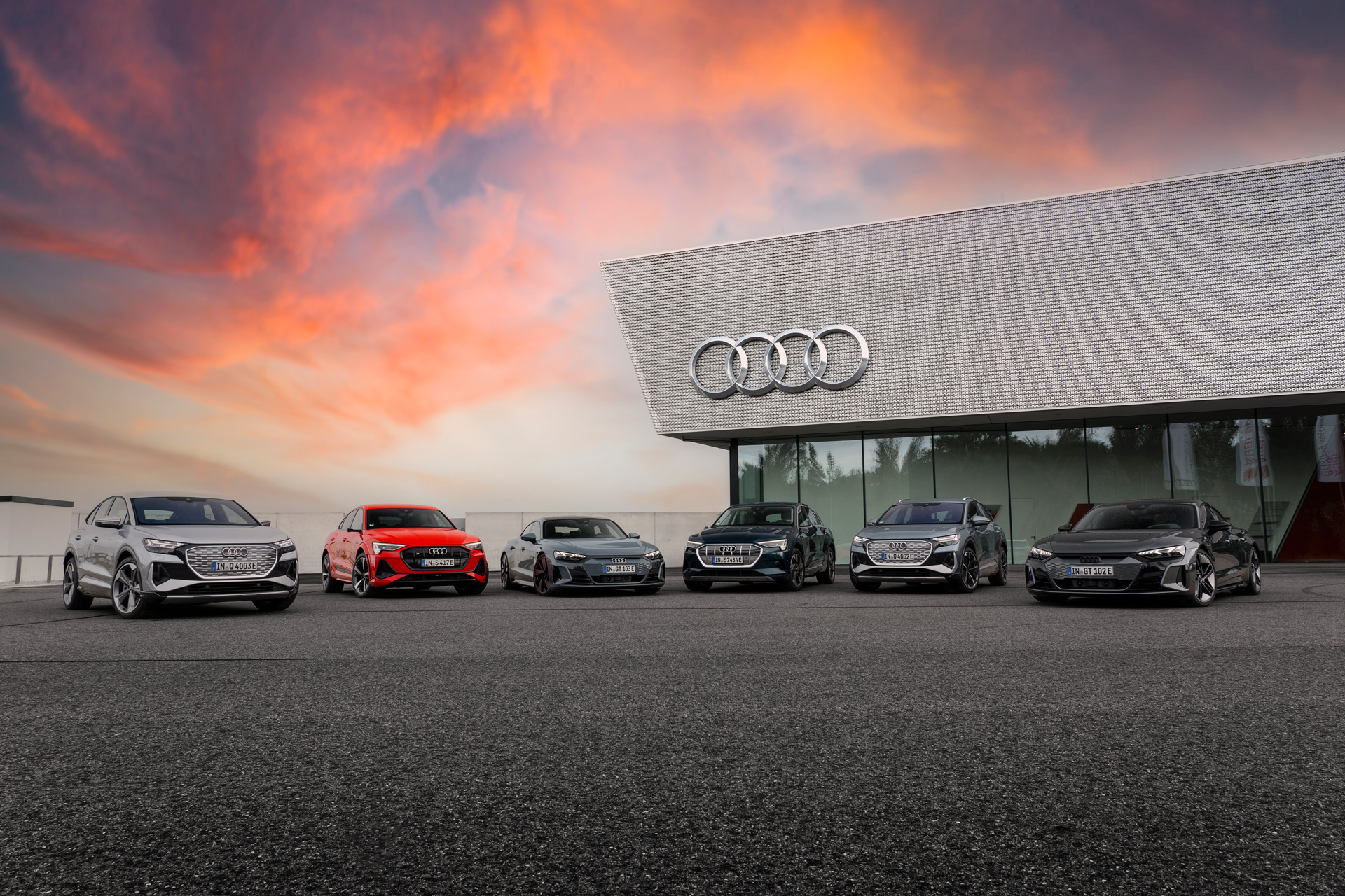 Audi-modeller är helt eldrivna från 2026