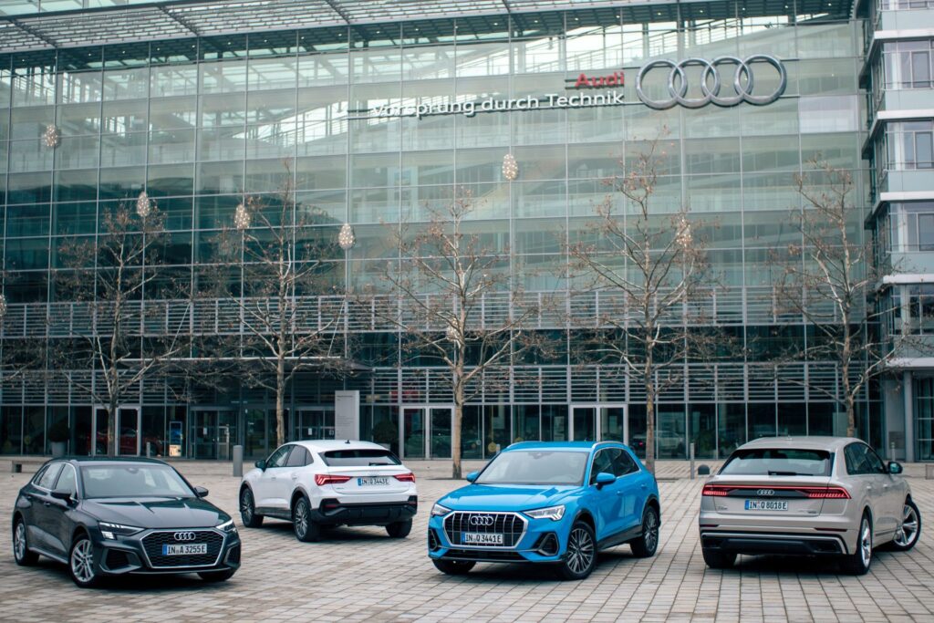 Audi A3 Sportback TFSI e, Audi Q3 Sportback TFSI e, Audi Q3 45 TFSI e, Audi Q8 60 TFSI e